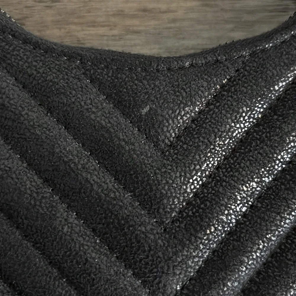 EUC [Stella McCartney] Falabella Quilted Zip Close Chain Shoulder Black Handbag - Picture 16 of 16